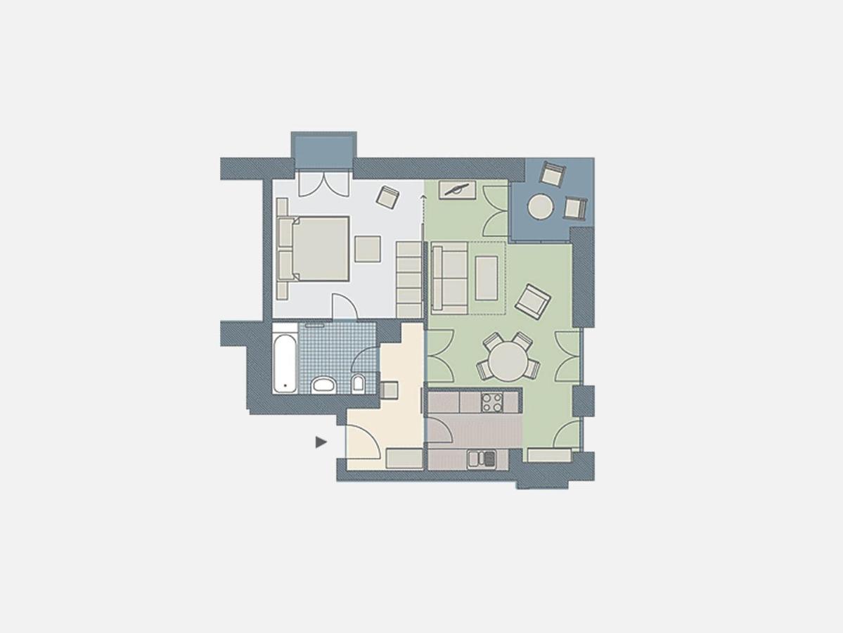 Kaiservillen Heringsdorf - Ferienwohnung Mit 1 Schlafzimmer Und Terrasse D204 מראה חיצוני תמונה